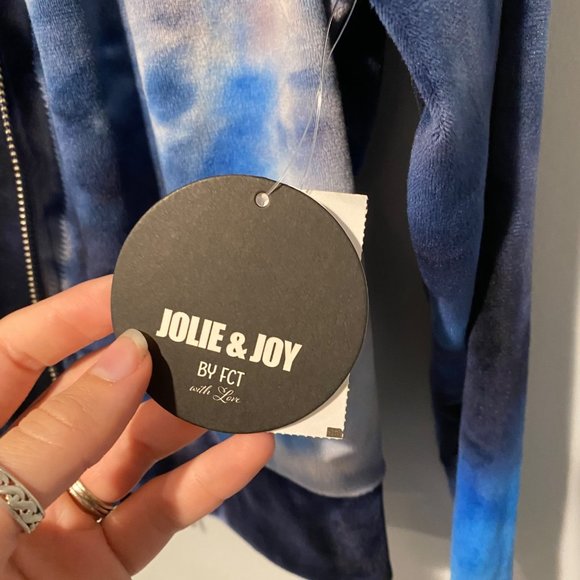 NWT Jolie and Joy YOUTH size Large jacket and pant set blue tie dye pattern - Picture 11 of 11